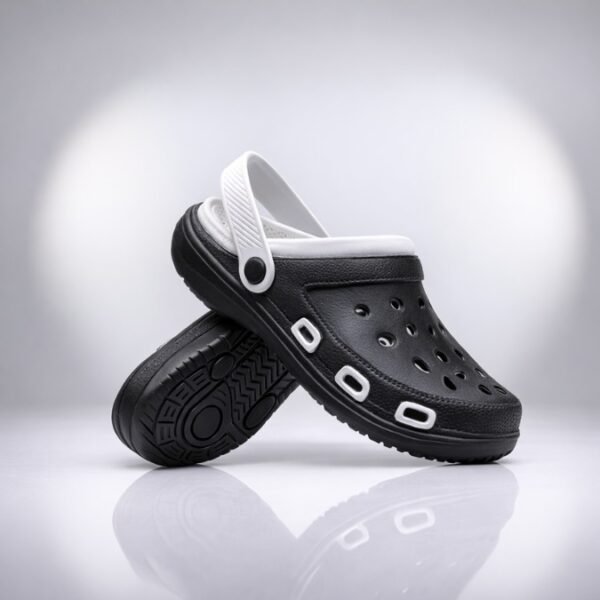Black Eva Casual Clogs For Men