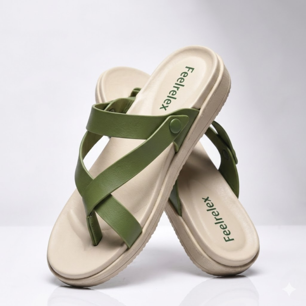 Green Eva Casual Sandals For Women