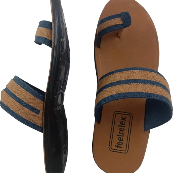 Brown Pu Casual Slipper For Men